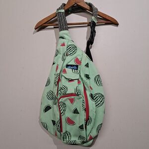 KAVU Rope Sling Bag Watermelon Festival Crossbody Backpack